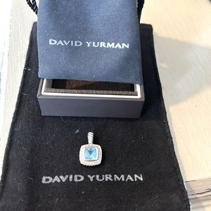David Yurman Petite Albion Pendant - Blue Topaz
